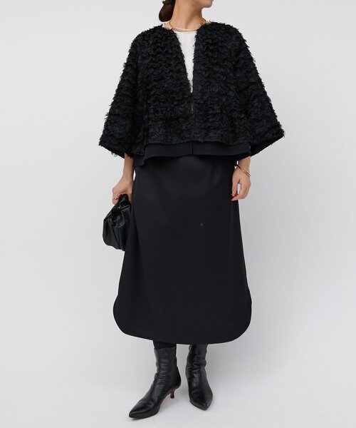 LIVETART（リヴェタート）の「フリンジ刺繍ブルゾン（ノーカラージャケット・レディース・ブラック・FREE）」の14枚目の写真