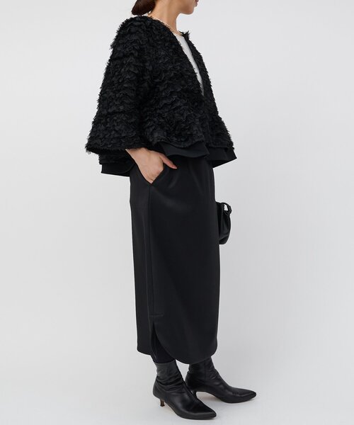 LIVETART（リヴェタート）の「フリンジ刺繍ブルゾン（ノーカラージャケット・レディース・ブラック・FREE）」の13枚目の写真