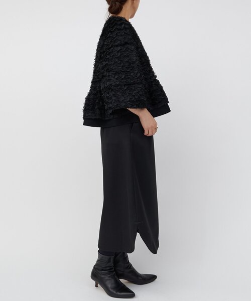 LIVETART（リヴェタート）の「フリンジ刺繍ブルゾン（ノーカラージャケット・レディース・ブラック・FREE）」の12枚目の写真