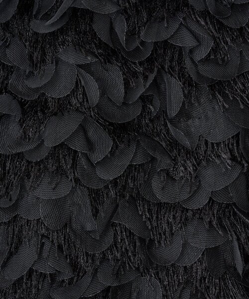 LIVETART（リヴェタート）の「フリンジ刺繍ブルゾン（ノーカラージャケット・レディース・ブラック・FREE）」の3枚目の写真