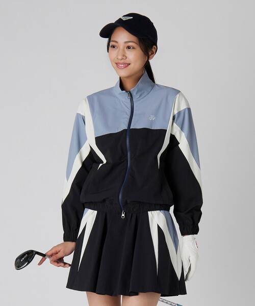 スポーティ ジップ ブルゾン 撥水 ストレッチ（ブルゾン