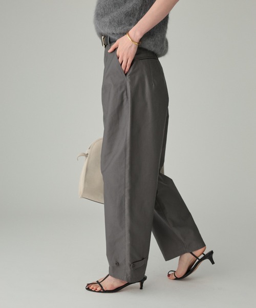 BABYLONE（バビロン）の「裾アジャストカーゴパンツ（カーゴパンツ・レディース・カーキ/チャコール・36inch/38inch）」の3枚目の写真