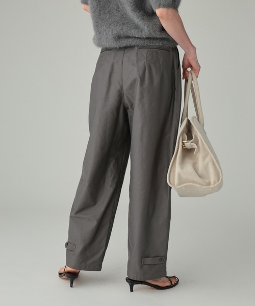 BABYLONE（バビロン）の「裾アジャストカーゴパンツ（カーゴパンツ・レディース・カーキ/チャコール・36inch/38inch）」の4枚目の写真