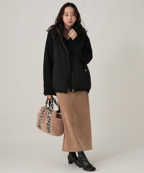 Elura（エルーラ）の「蓄熱綿ベスト/596030（その他アウター・レディース・ブラック/キャメル・FREE）」の6枚目の写真