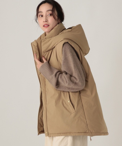 Elura（エルーラ）の「蓄熱綿ベスト/596030（その他アウター・レディース・ブラック/キャメル・FREE）」の7枚目の写真