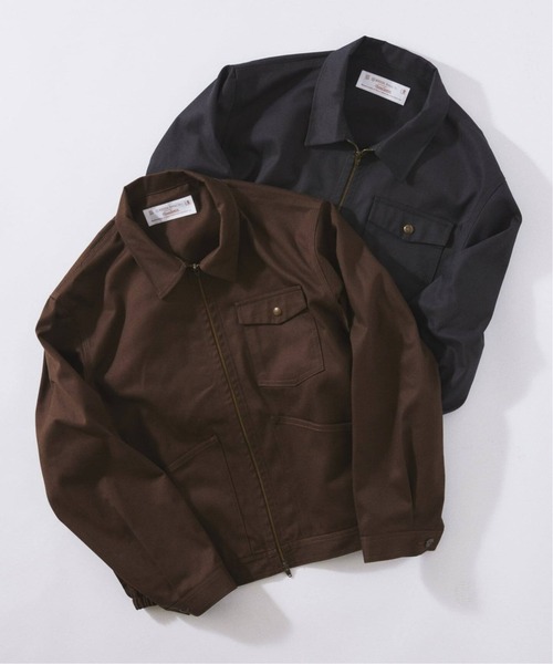 JOURNAL STANDARD relume(ジャーナルスタンダード レリューム)の「UNIVERSAL OVERALL / ユニバーサル オーバーオール 別注 ジップブルゾン(その他アウター・メンズ・ブラックミックス/ブラウン・MEDIUM/LARGE)」の6枚目の写真