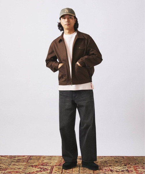 JOURNAL STANDARD relume(ジャーナルスタンダード レリューム)の「UNIVERSAL OVERALL / ユニバーサル オーバーオール 別注 ジップブルゾン(その他アウター・メンズ・ブラックミックス/ブラウン・MEDIUM/LARGE)」の9枚目の写真