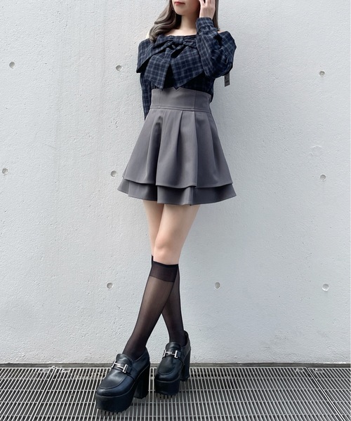 abc une face(アーベーセーアンフェイス)の「オフショルリボンブラウス(シャツ/ブラウス・レディース・レッド/ネイビー系/ホワイト系その他/ホワイト・FREE)」の22枚目の写真