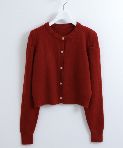 STAY MOTION（ステイモーション）の「【WEB限定】長袖ニットカーディガン［韓国ファッション カジュアル 着回し抜群］≪AW新作≫（カーディガン/ボレロ・レディース・グレー/ベージュ/レッド/ブラック・F）」の6枚目の写真