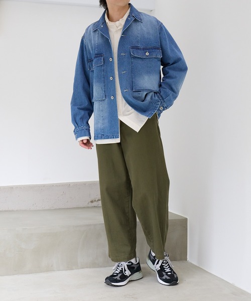 ARMY TWILL(アーミーツイル)の「【ARMY TWILL】ミリタリーディテール デニムジャケット AM-2614001(デニムジャケット・メンズ・オフホワイト/チャコールグレー/ブルー・M/L)」の10枚目の写真