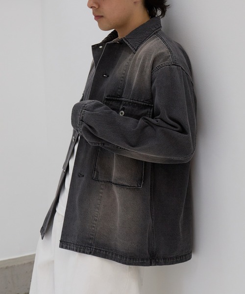 ARMY TWILL(アーミーツイル)の「【ARMY TWILL】ミリタリーディテール デニムジャケット AM-2614001(デニムジャケット・メンズ・オフホワイト/チャコールグレー/ブルー・M/L)」の15枚目の写真