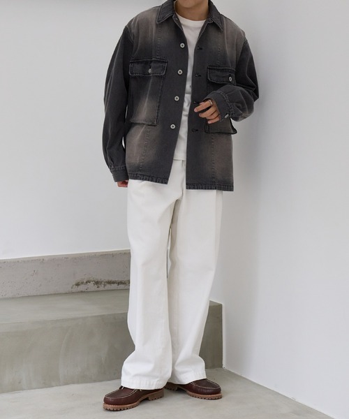 ARMY TWILL(アーミーツイル)の「【ARMY TWILL】ミリタリーディテール デニムジャケット AM-2614001(デニムジャケット・メンズ・オフホワイト/チャコールグレー/ブルー・M/L)」の17枚目の写真