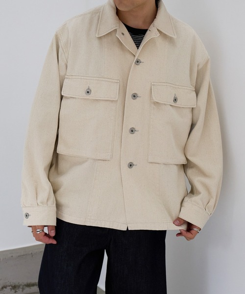ARMY TWILL(アーミーツイル)の「【ARMY TWILL】ミリタリーディテール デニムジャケット AM-2614001(デニムジャケット・メンズ・オフホワイト/チャコールグレー/ブルー・M/L)」の18枚目の写真