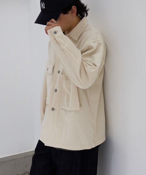 ARMY TWILL(アーミーツイル)の「【ARMY TWILL】ミリタリーディテール デニムジャケット AM-2614001(デニムジャケット・メンズ・オフホワイト/チャコールグレー/ブルー・M/L)」の19枚目の写真