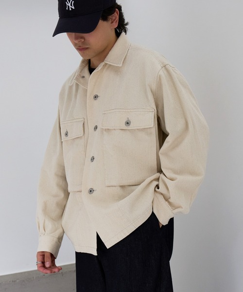 ARMY TWILL(アーミーツイル)の「【ARMY TWILL】ミリタリーディテール デニムジャケット AM-2614001(デニムジャケット・メンズ・オフホワイト/チャコールグレー/ブルー・M/L)」の20枚目の写真