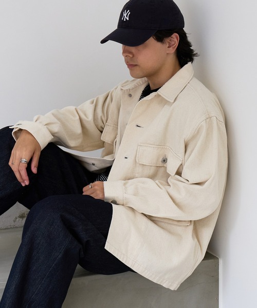 ARMY TWILL(アーミーツイル)の「【ARMY TWILL】ミリタリーディテール デニムジャケット AM-2614001(デニムジャケット・メンズ・オフホワイト/チャコールグレー/ブルー・M/L)」の22枚目の写真