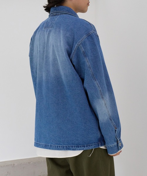 ARMY TWILL(アーミーツイル)の「【ARMY TWILL】ミリタリーディテール デニムジャケット AM-2614001(デニムジャケット・メンズ・オフホワイト/チャコールグレー/ブルー・M/L)」の9枚目の写真