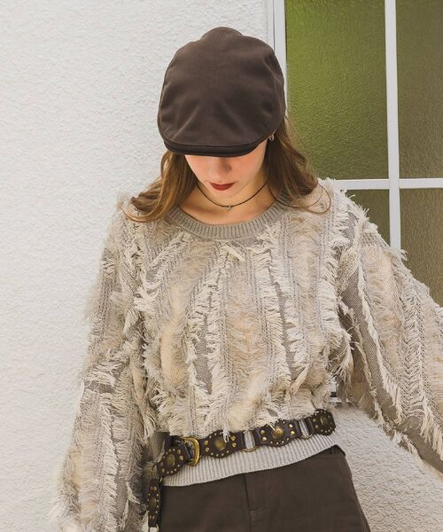 casita(RETRO GIRL)（カシータ）の「ハンチング（ハット・レディース・ブラウン/レオパード/ブラック・ONE SIZE）」の8枚目の写真