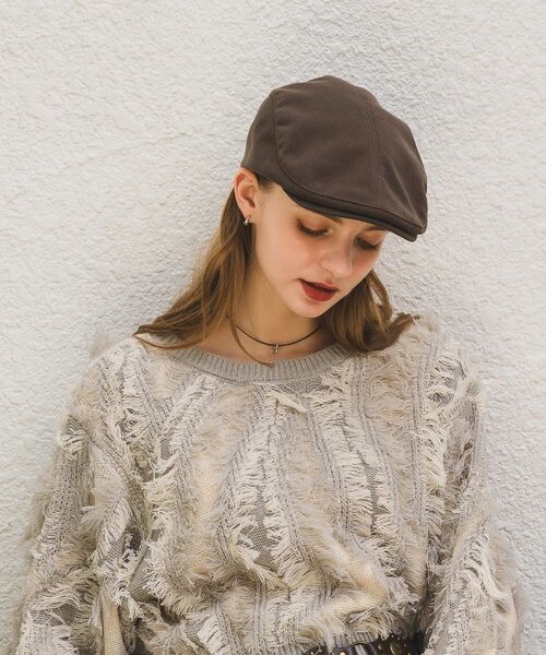 casita(RETRO GIRL)（カシータ）の「ハンチング（ハット・レディース・ブラウン/レオパード/ブラック・ONE SIZE）」の9枚目の写真