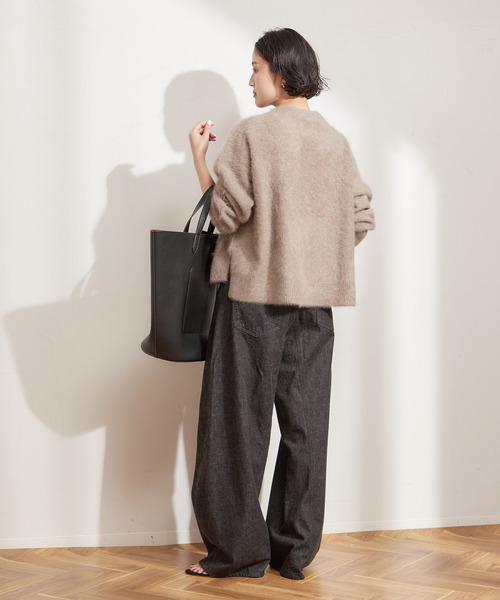 journal standard L'essage(ジャーナルスタンダードレサージュ)の「《追加3》ルーズウェービング 3D デニムパンツ(デニムパンツ・レディース・ブラック/ネイビー・36/38)」の20枚目の写真