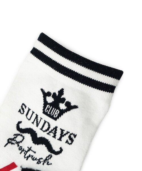 adabat（アダバット）の「【ADABAT NAVY】サンデーズレギュラーソックス（ソックス/靴下・レディース・ホワイト/ネイビー・00）」の5枚目の写真