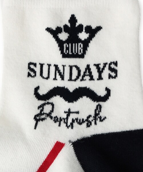 adabat（アダバット）の「【ADABAT NAVY】サンデーズレギュラーソックス（ソックス/靴下・レディース・ホワイト/ネイビー・00）」の3枚目の写真