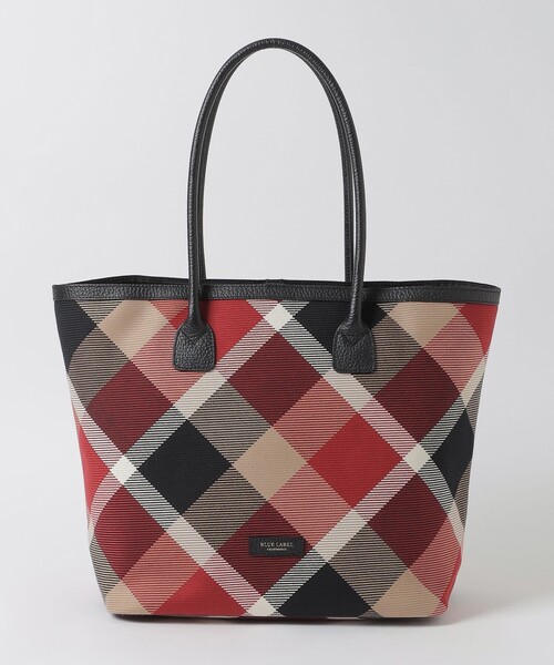 BLUE LABEL CRESTBRIDGE（ブルーレーベルクレストブリッジ）の「クレストブリッジチェックカルゼトートバッグ（トートバッグ・レディース・レッド/ベージュ系その他・FREE）」の8枚目の写真