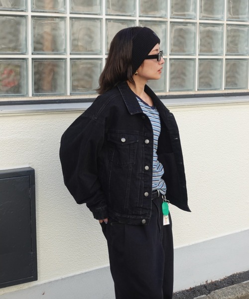 TEEN BOOP ボーイズデニムGジャン ブラック TEEN BOOP（ティーンブープ）の「ボーイズデニムGジャン（デニム