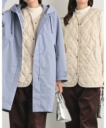 aunt lily（アントリリー）の「【HIT ITEM！】ライト＆多機能！撥水防風フーディアレンジコート＆ハイブリッドダウンベスト｜撥水 防風 洗える 3WAY（その他アウター）」