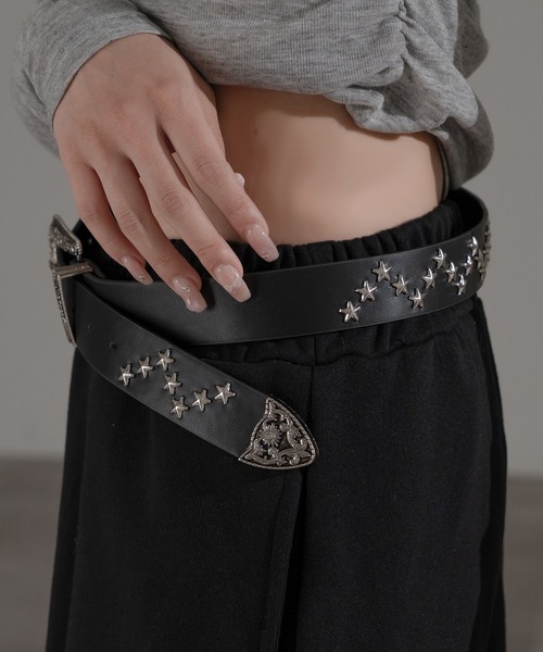 apresjour mignon×ARIAZ】星スタッズデザインベルト（ベルト）｜apres