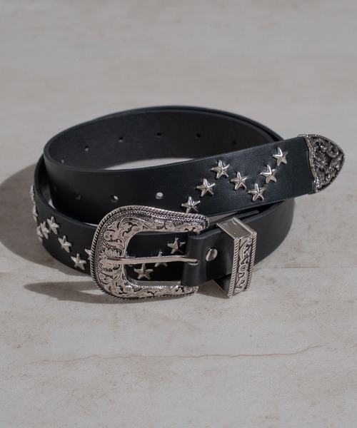 apres jour mignon（アプレジュールミニョン）の「【apresjour mignon×ARIAZ】星スタッズデザインベルト（ベルト・レディース・ダークブラウン/ブラック・ONESIZE）」の7枚目の写真