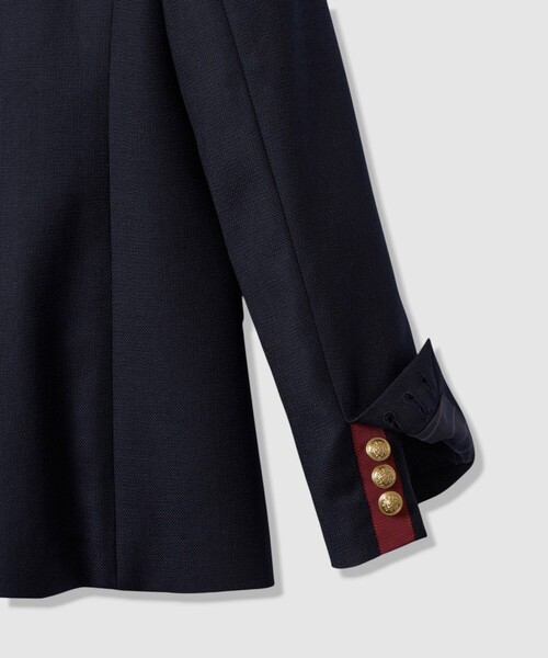 ANAYI（アナイ）の「【セットアップ対応商品】ウールオックスダブルジャケット（テーラードジャケット・レディース・トップグレー/ネイビー・38/36）」の14枚目の写真