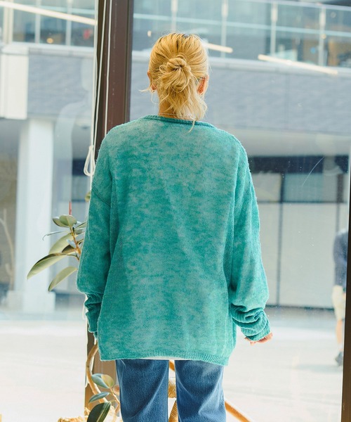 CHIGNON(シニヨン)の「CHIGNON シアールーズニットプルオーバー(ニット/セーター・レディース・ブルー系その他・ONE SIZE)」の2枚目の写真
