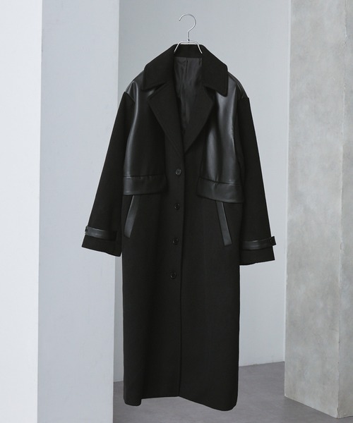 美品✨KITH アルパカ混 チェスターコートASTEROID M 美シルエット はっ水】【ウォッシャブル】マイクロタフタミドルコート(コート)｜EVEX