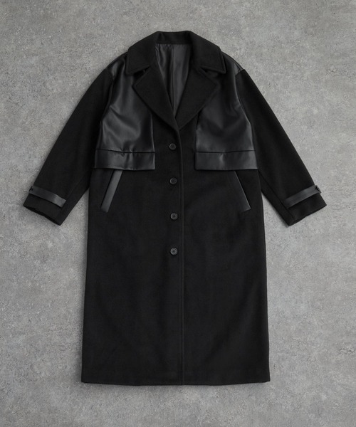 美品✨KITH アルパカ混 チェスターコートASTEROID M 美シルエット はっ水】【ウォッシャブル】マイクロタフタミドルコート(コート)｜EVEX