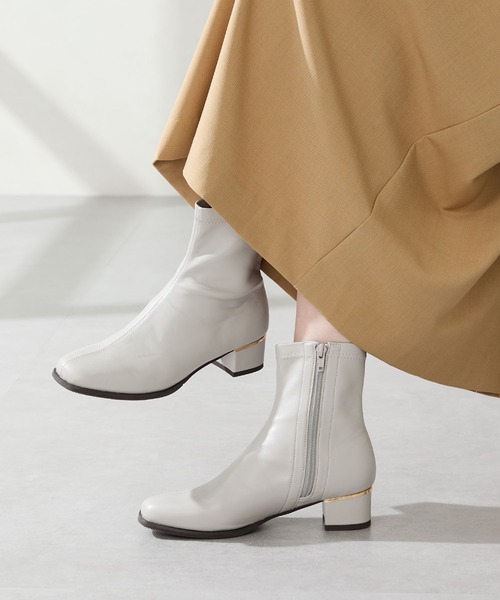 WA ORiental TRaffic（ダブルエーオリエンタルトラフィック）の「ヒール パーツ ストレッチブーツ /52402 柔らかい（ブーツ・レディース・ブラウン/ブラック/グレー・S/M/L/LL/SS/3L）」の2枚目の写真