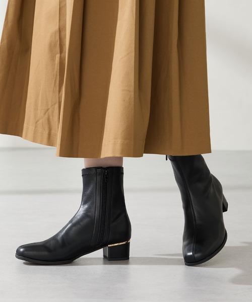 WA ORiental TRaffic（ダブルエーオリエンタルトラフィック）の「ヒール パーツ ストレッチブーツ /52402 柔らかい（ブーツ・レディース・ブラウン/ブラック/グレー・S/M/L/LL/SS/3L）」の9枚目の写真