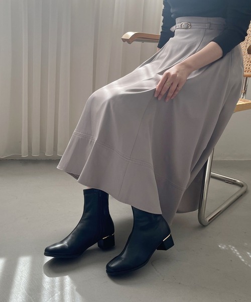 WA ORiental TRaffic（ダブルエーオリエンタルトラフィック）の「ヒール パーツ ストレッチブーツ /52402 柔らかい（ブーツ・レディース・ブラウン/ブラック/グレー・S/M/L/LL/SS/3L）」の5枚目の写真