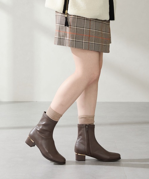 WA ORiental TRaffic（ダブルエーオリエンタルトラフィック）の「ヒール パーツ ストレッチブーツ /52402 柔らかい（ブーツ・レディース・ブラウン/ブラック/グレー・S/M/L/LL/SS/3L）」の12枚目の写真