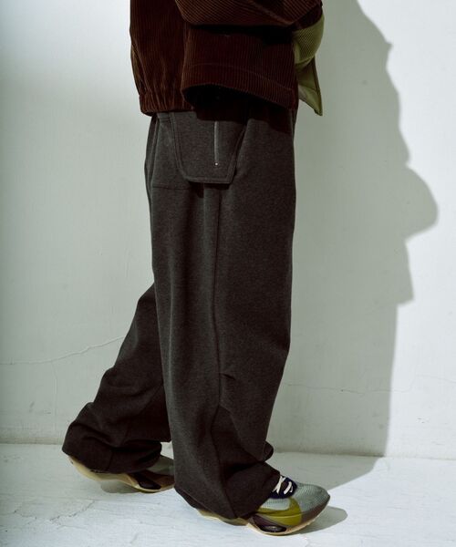 PULP/417EDIFICE(パルプフォーワンセブンエディフィス)の「Laid.B / レイドビー FROST MORNING PANTS(スウェットパンツ・メンズ・ブラウン/ブラック/グレー・1/2)」の6枚目の写真
