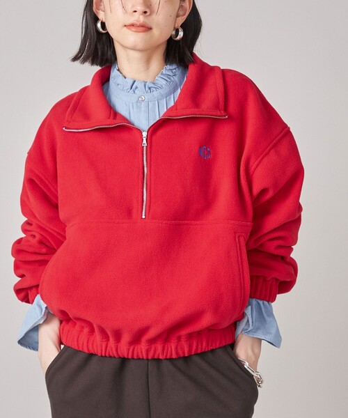 セール】SHIPS NINE CASE:〈手洗い可能〉フリース ハーフ ジップ プル