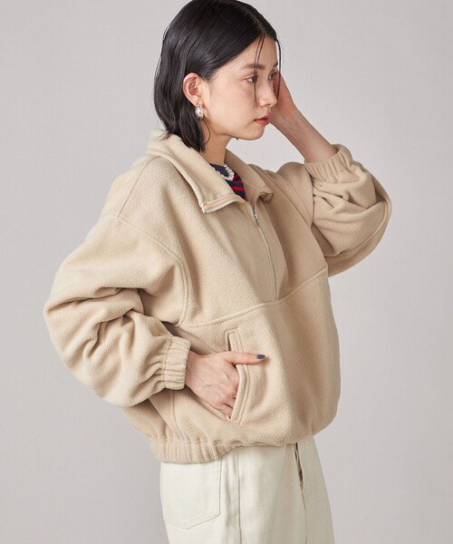 SHIPS NINE CASE:〈手洗い可能〉フリース ハーフ ジップ プルオーバー