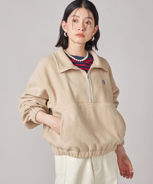 セール】SHIPS NINE CASE:〈手洗い可能〉フリース ハーフ ジップ プル