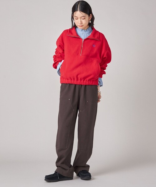 セール】SHIPS NINE CASE:〈手洗い可能〉フリース ハーフ ジップ プル