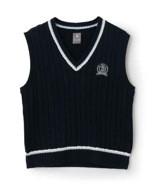 卒服】Vネックラインベスト（スーツベスト）｜pom ponette