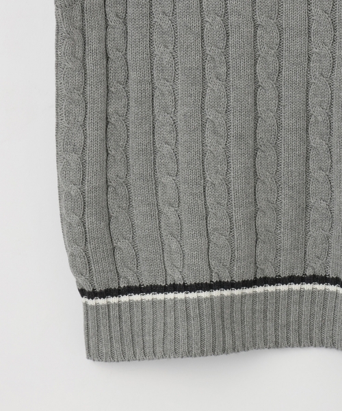 pom ponette junior（ポンポネットジュニア）の「【卒服】Vネックラインベスト（スーツベスト・キッズ・ライトグレー/ネイビー/オフホワイト・M:150cm/L:160cm）」の7枚目の写真