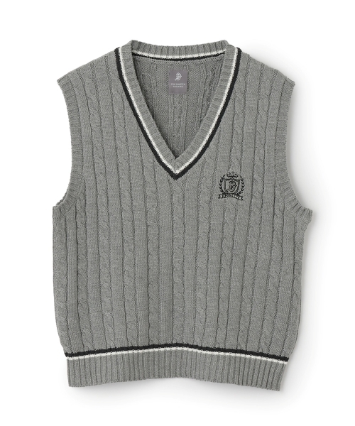 卒服】Vネックラインベスト（スーツベスト）｜pom ponette junior