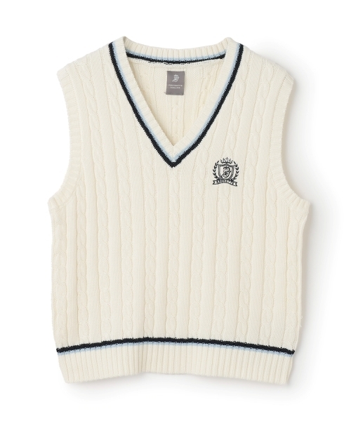 卒服】Vネックラインベスト（スーツベスト）｜pom ponette