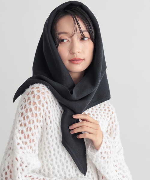 スウェットライク三角ストール【サスティナブル】（ストール/ショール