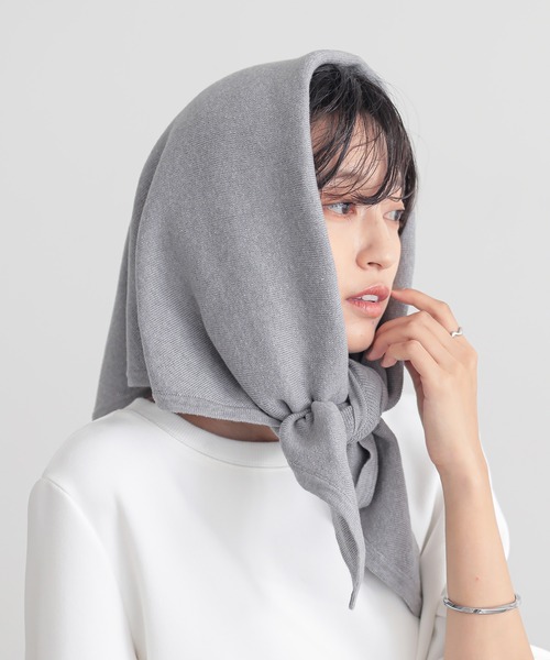 セール】スウェットライク三角ストール【サスティナブル】（ストール